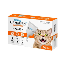 Протипаразитарні краплі на холку SUPERIUM Panacea для котів від 4 до 8 кг